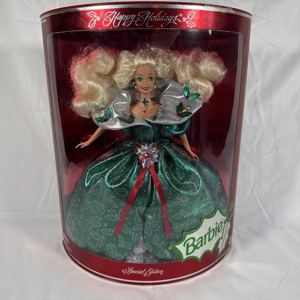 1995 Happy Holidays Special Edition Barbie Doll Mattel 14231 Vintage NIB